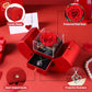 Preserved Rose Box with I Love You Necklace 100 Languages, Gifts for Her Mom Wife Women Sister Grandma Girlfriend(Red)