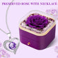 Birthday Gifts for Women Mom Preserved Real Rose with Necklace